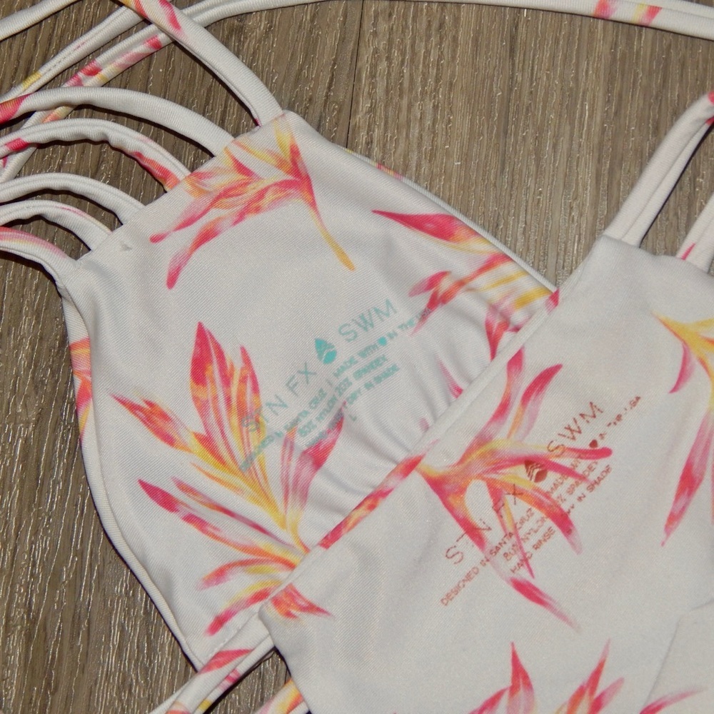 STN FX SWIM Pink Print Whole Bikini Small